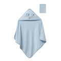 Blue Bunny Hooded Towel Set