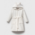 White Bear Hooded Bathrobe