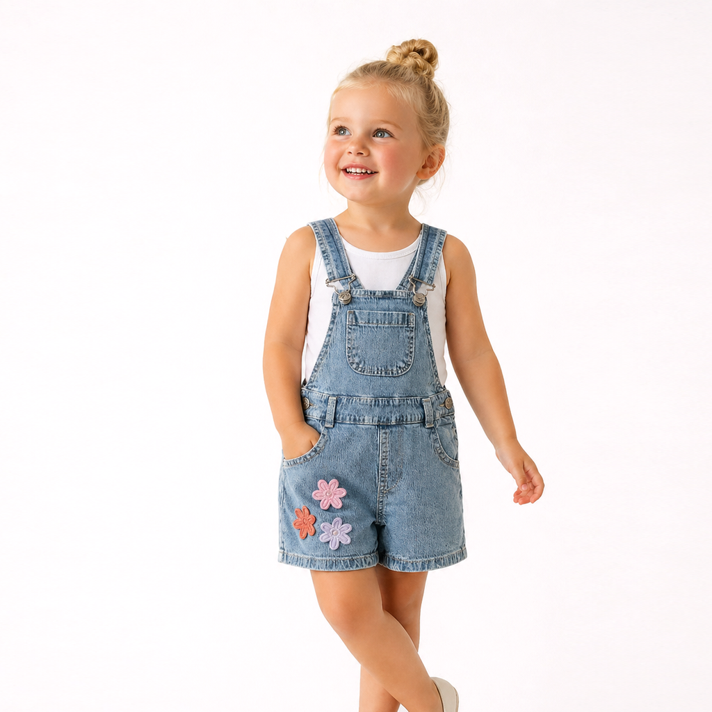 Daisy Denim Romper