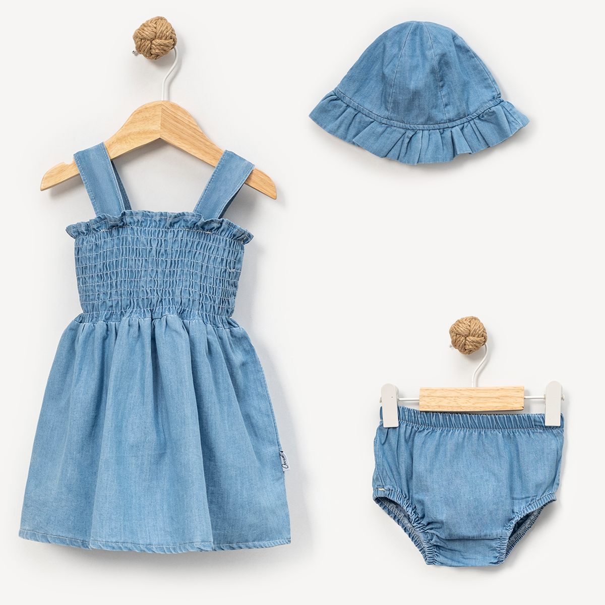 Sky Denim Dress Set