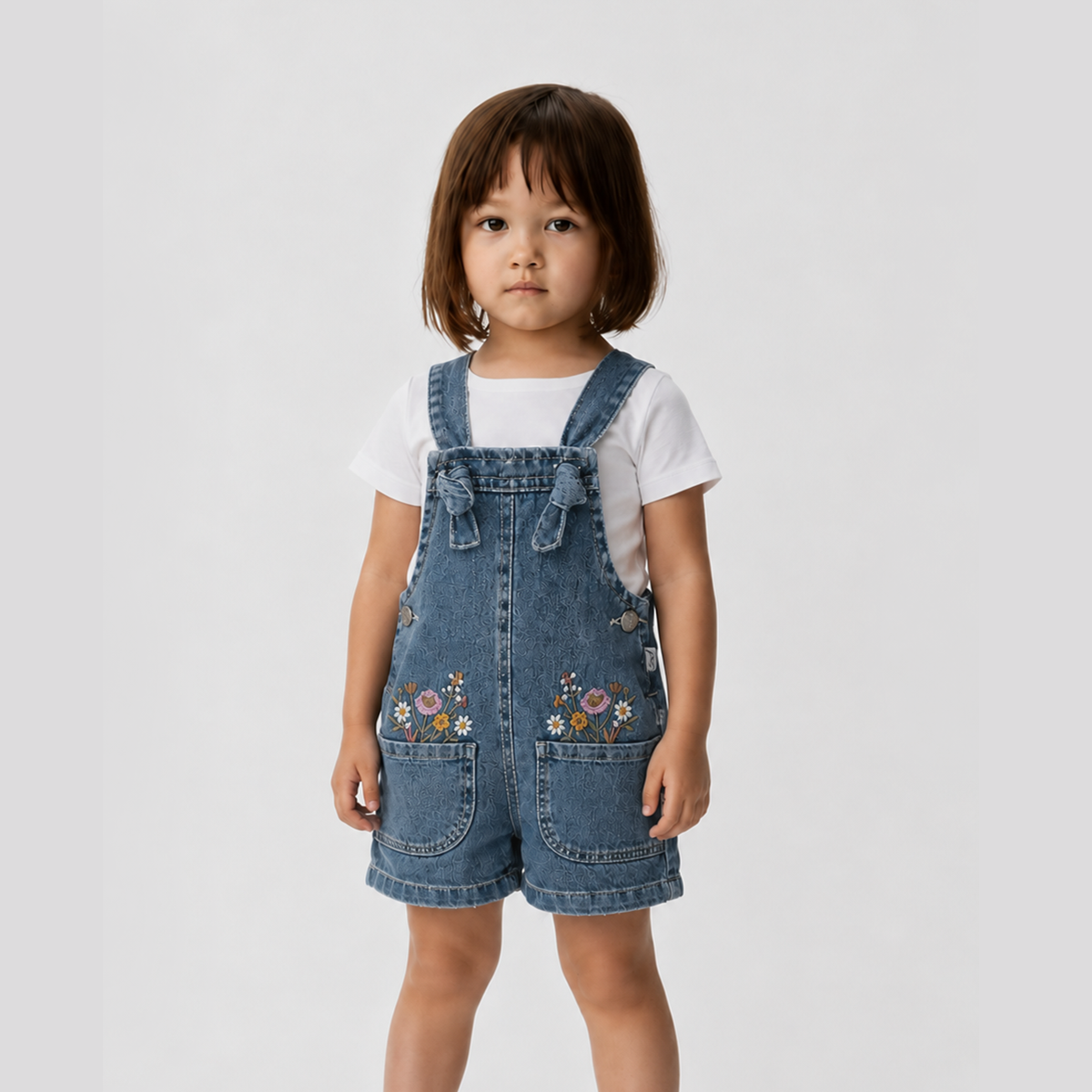 Wildflower Denim Romper