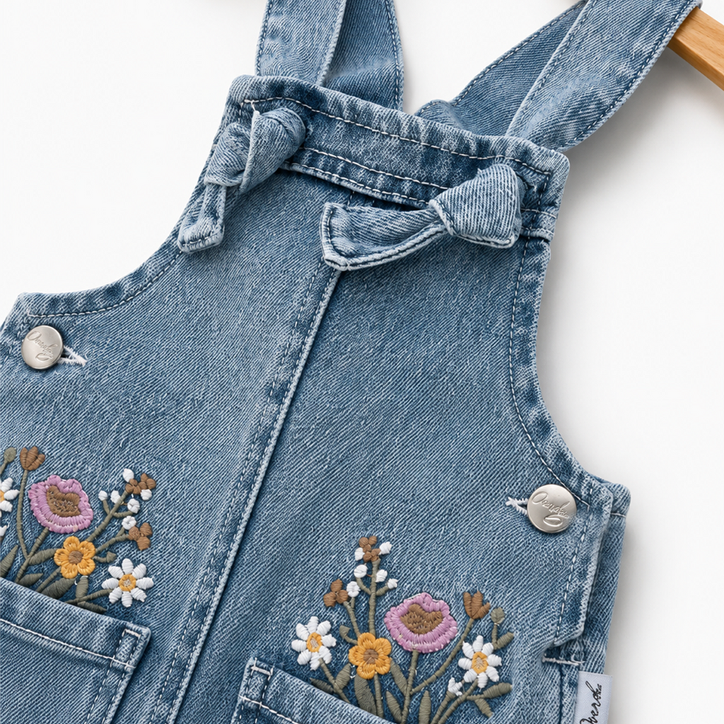Wildflower Denim Romper