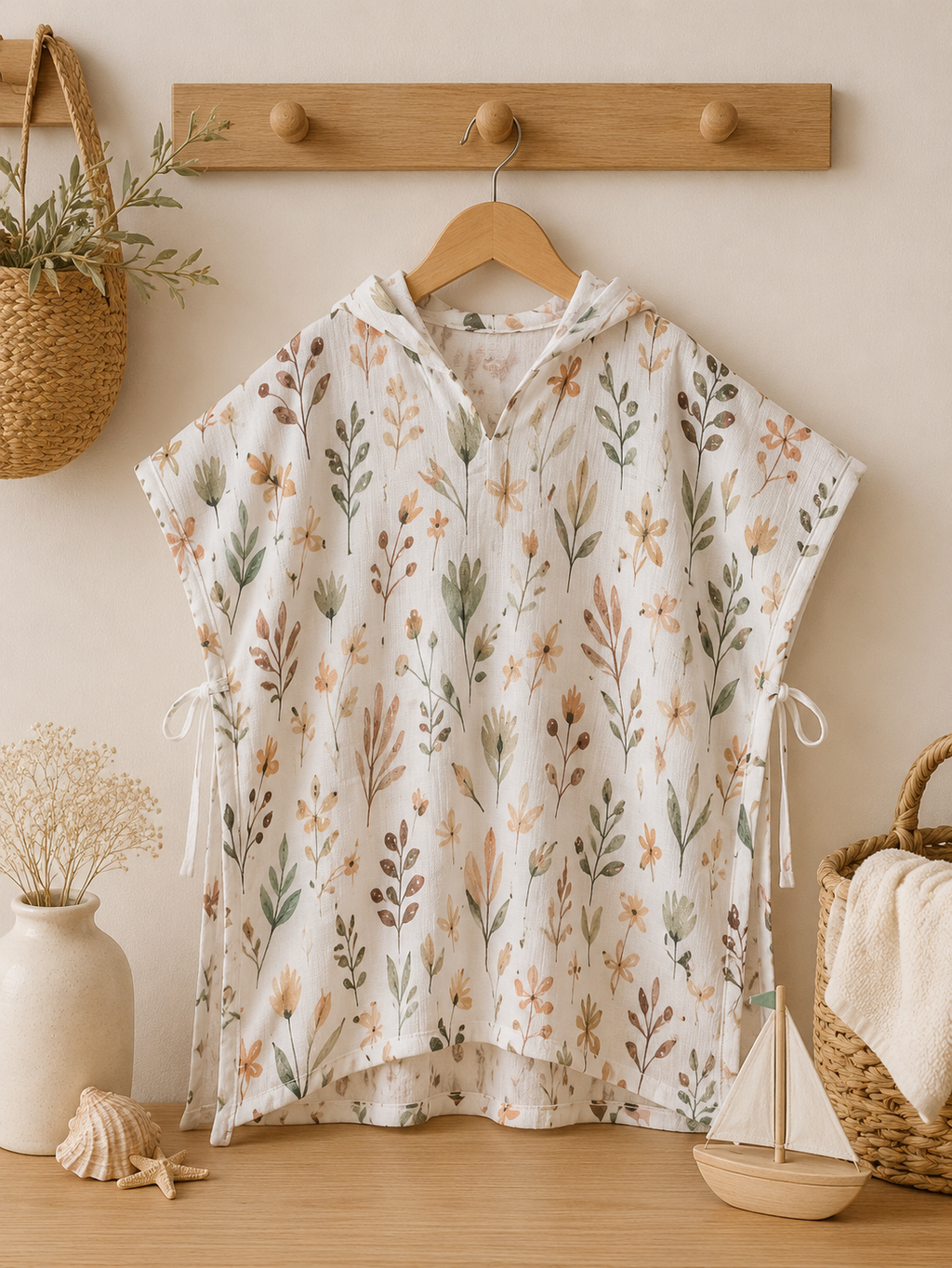 Mediterra Muslin Hooded Poncho