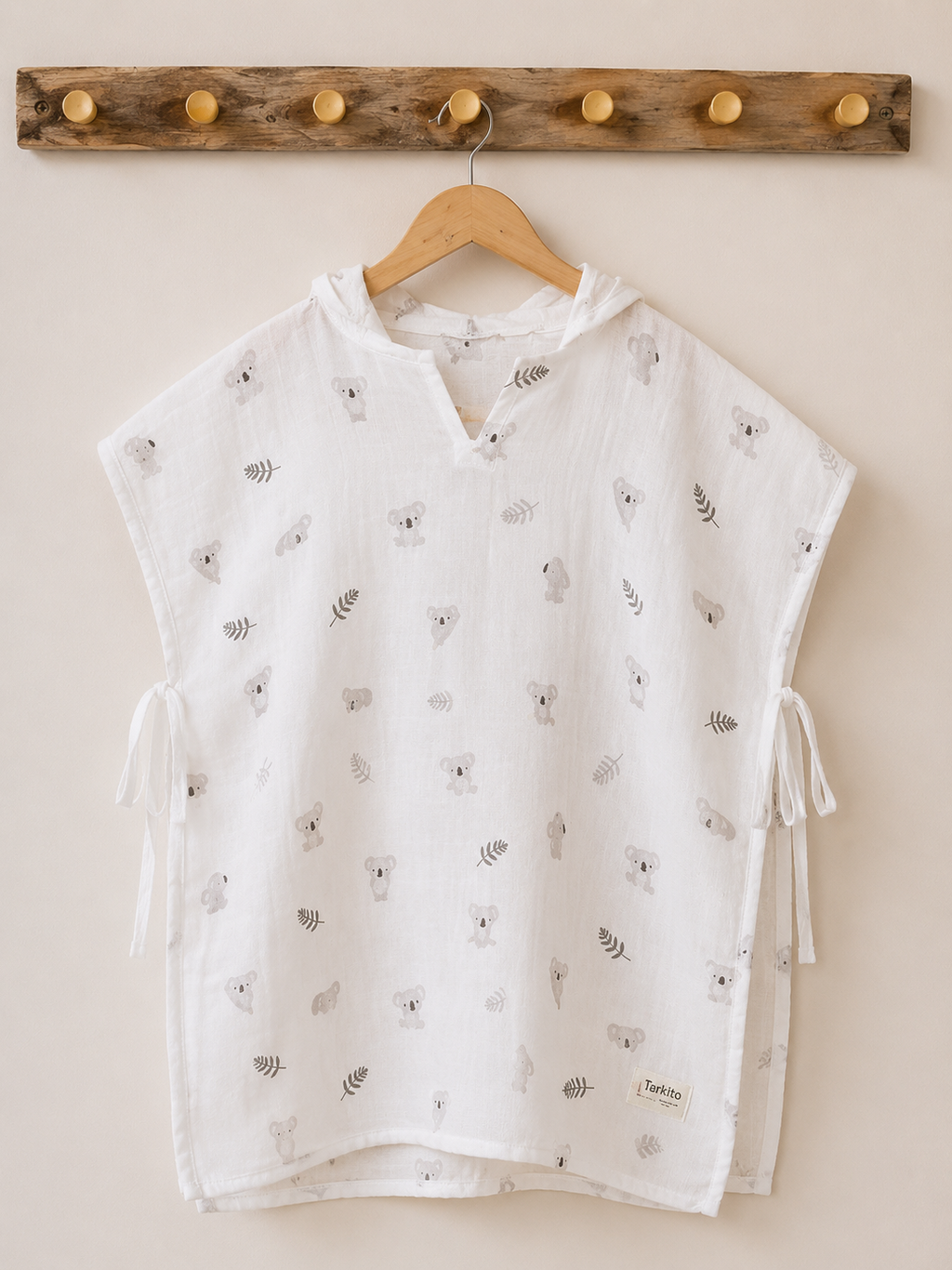 Koala Muslin Hooded Poncho
