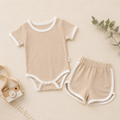 Camel Baby Bodysuit & Shorts Set