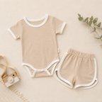 Camel Baby Bodysuit & Shorts Set