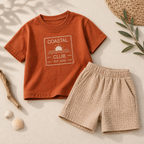 Coastal Club Muslin T-Shirt & Shorts Set