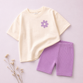 Daisy T-Shirt & Biker Shorts Set