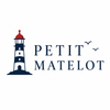 Logo of Petit Matelot with a lighthouse design on a white background