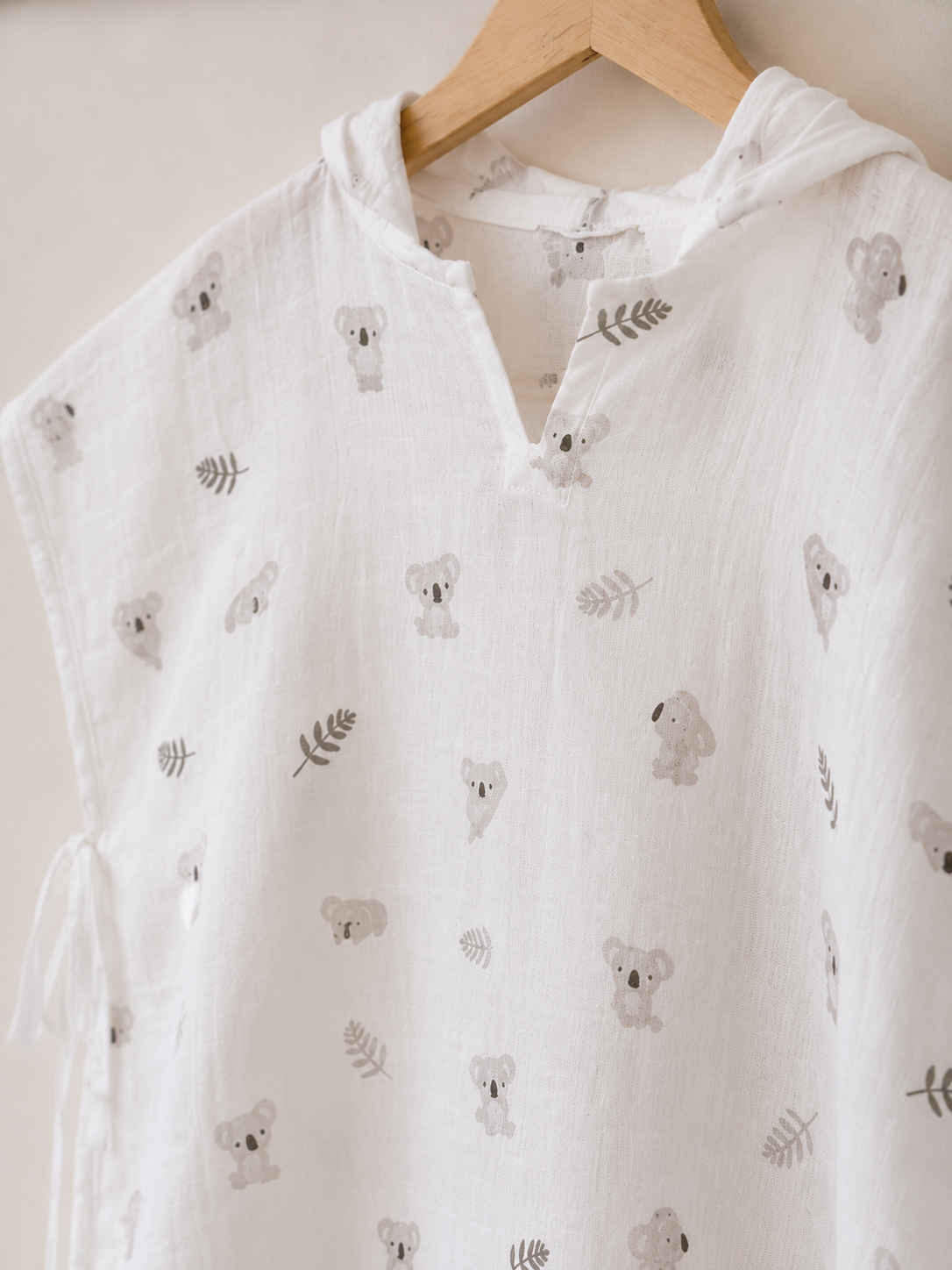 Koala Muslin Hooded Poncho