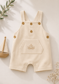 Beige Cotton Romper