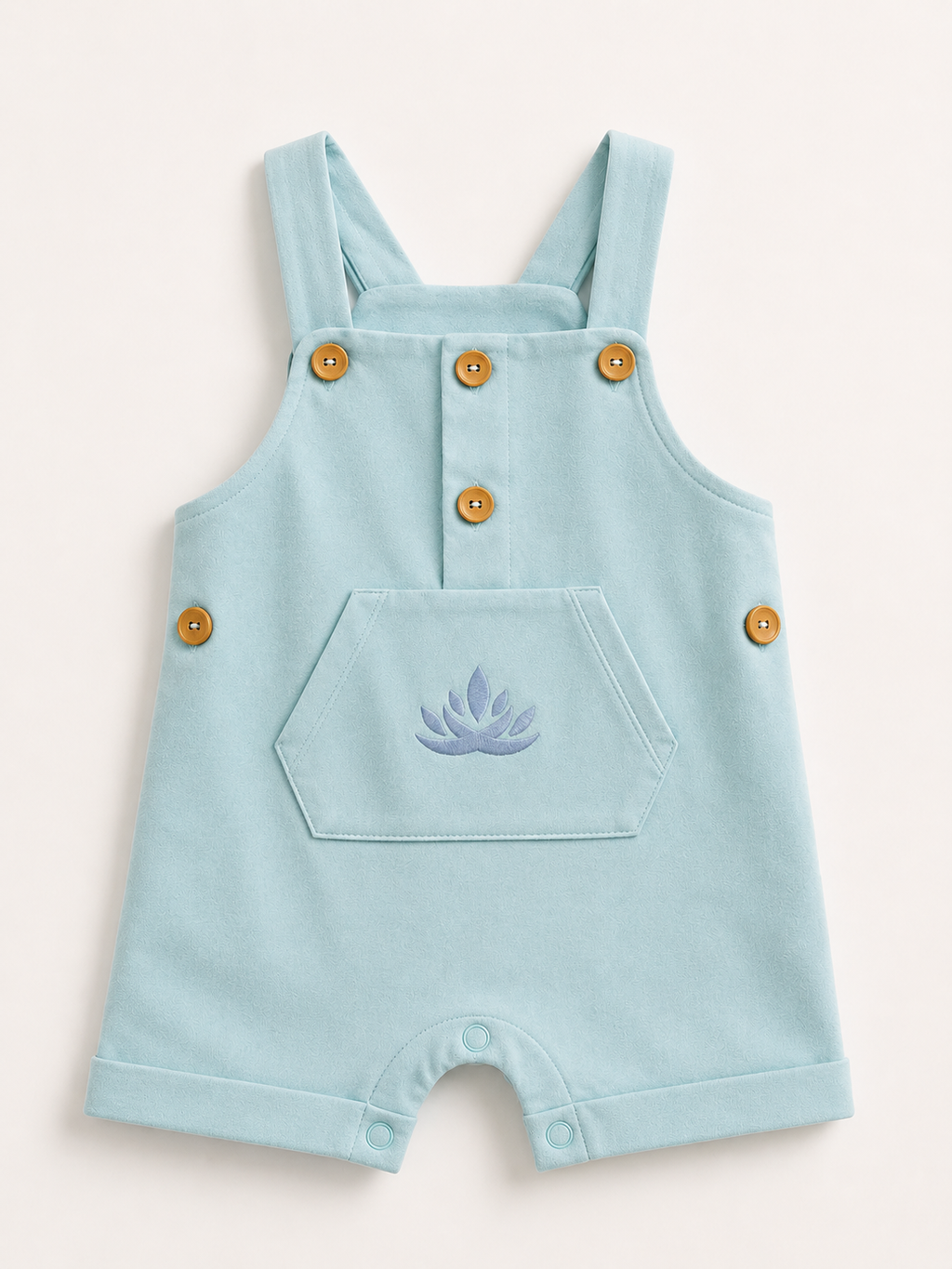 Blue Cotton Romper